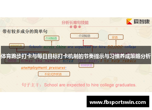 体育跑步打卡与每日目标打卡机制的节奏提示与习惯养成策略分析
